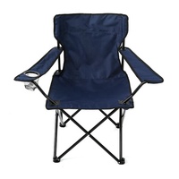 Fauteuil pliant moderne pour événements sportifs avec porte-gobelet, structure en acier, tissu Oxford, gain de place, pour hôtels et activités sportives en extérieur