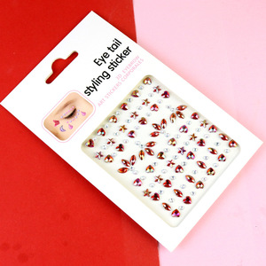 Accesorios <span class=keywords><strong>de</strong></span> maquillaje <span class=keywords><strong>de</strong></span> Ojos <span class=keywords><strong>de</strong></span> diamante <span class=keywords><strong>de</strong></span> color AB Maquillaje facial Pegatinas <span class=keywords><strong>de</strong></span> diamantes Escenario para niños Pegatinas faciales - Product Image 6