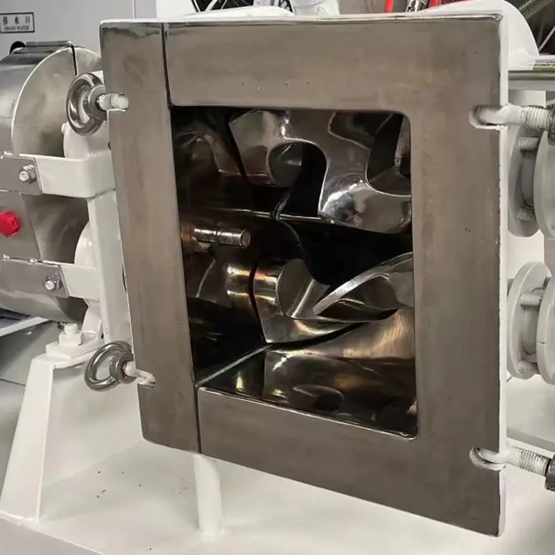 हीटर रबर नीडर मशीन 10 एल बबल गम उत्पादन लाइन टर्नकी प्रोजेक्ट के साथ स्वचालित फैक्ट्री डबल जेड मिक्सर