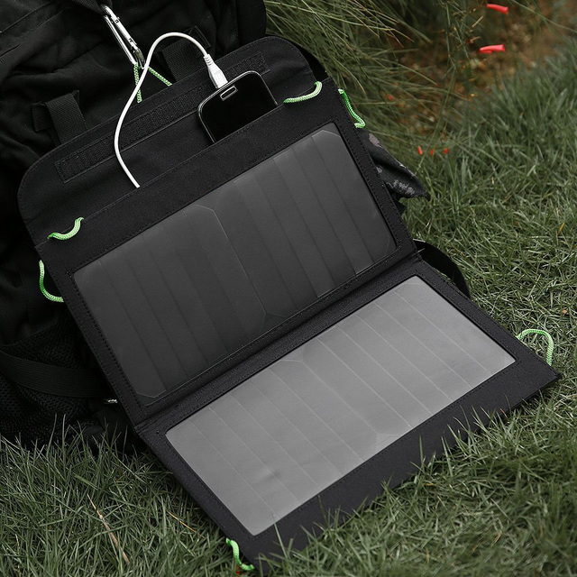 Glory Solar Foldable 13W Solar Battery Charger with Keychain & USB Solar Panel for Phone Laptop Power Bank