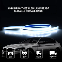 Nueva Tira de Luz LED de Neón Flexible para el Exterior de Automóviles, Luz de Señal de Giro DRL de Alta Luminosidad, Impermeable, Decoración para SUV y Camionetas