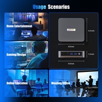 Peladn Fabricante Intel Twin Lake N150 DDR4 16GB SSD 1TB Gaming Mini PC N150 CPU Wifi 5,0 BT4.2 Mini PC de escritorio para Windows 11