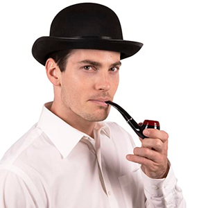 Chapeau cloche en feutre de couleur unie pour fête, chapeau haut de forme noir pour Halloween, taille adulte, chapeau cloche en feutre pour fête costumée, fabriqué en tissu durable - Product Image 4
