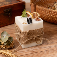 Bougie artisanale en cire d'abeille de style moderne, parfumée à la cire de soja, pour mariage, décoration de la maison, Noël, Thanksgiving, sans fumée, idée cadeau