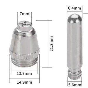 Kit de Boquillas para Cortadora de Plasma Levin LGK/CUT-60, Electrodo con Punta de Cobre, Accesorio para Corte de Acero Suave y Acero Inoxidable - Product Image 3