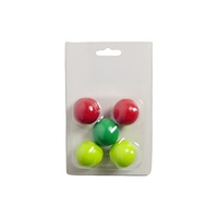 Accessoires de pétanque en bois fluorescent Cochonnet/Jack avec emballage 30mm pour jeux de boules
