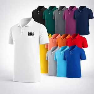 Camiseta Polo para Hombre, Logotipo Personalizado, Camiseta Polo Lisa al por Mayor, Camisetas Polo de Poliéster de Manga Corta, Camiseta Polo Casual de Golf - Product Image 1