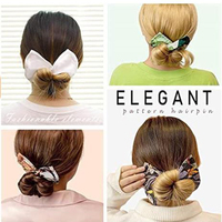 Créateur de chignon élégant, bandeau pour cheveux tendance, bandeau noué en fil pour femmes, été, imprimé, épingle à cheveux, tresseuse, facile à utiliser, accessoires de bricolage