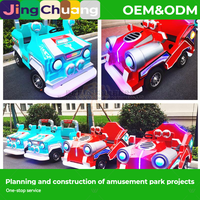 Kart a pedales eléctrico infantil de fibra de vidrio para centro comercial, capacidad 60 kg, luminoso, para puestos de mercado nocturno, atracción de entretenimiento con rueda de toro