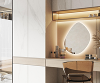 Pierre frittée en marbre blanc panda artificiel 3200mm grandes dalles pour armoire