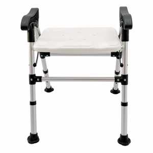 Sedia da <span class=keywords><strong>doccia</strong></span> 2 in 1 per anziani e disabili sedie da bagno pieghevoli per seduti all'interno della <span class=keywords><strong>doccia</strong></span> portatile pieghevole - Product Image 3