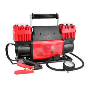Heavy Duty Double กระบอกสูบรถบรรทุก RVs จักรยานและรถยนต์150 PSI แบบพกพา Air Pump 12V เครื่องอัดอากาศแบบพกพายาง Inflator - Product Image 2