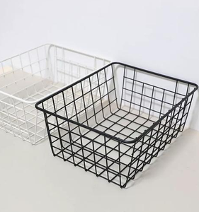 PVC Coated Welded Wire Wall Hanging <b>Storage</b> <b>Basket</b> Rustproof Metal Rack <b>For</b> Household Bathroom Kitchen Wall <b>Storage</b> - Product Image 2