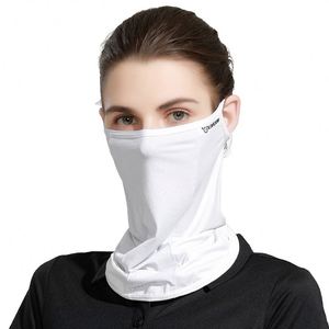 Masque en soie glacée pour femme, protection solaire UV, fin, pour le cyclisme, le golf, avec couvre-oreilles et voile intégral - Product Image 1