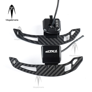 Leve del Cambio Magnetiche in Fibra di Carbonio e Pelle per <span class=keywords><strong>Audi</strong></span> B9 A3/A4/A5/Q5/Q7/Q8 <span class=keywords><strong>TT</strong></span> R8 B8.5 TTRS A1 S6 C8 C7 - Product Image 1
