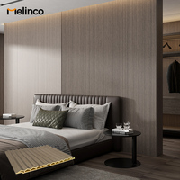 Panneaux muraux et de plafond rainurés en WPC Melinco pour intérieur, imperméables, panneaux stratifiés 3D, grain de bois, décoration intérieure, revêtement mural en PVC