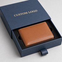 Boîte à tiroir personnalisée biodégradable pour homme, emballage cadeau en papier pour portefeuille en cuir de luxe avec logo, vente en gros OEM ODM