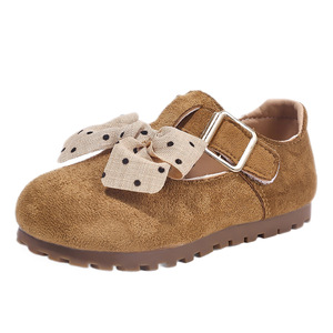 <span class=keywords><strong>Stivaletti</strong></span> Mary Jane retrò in pelle scamosciata per bambine, con fiocco, suola morbida antiscivolo, chiusura in velcro, traspiranti e leggeri, per l'autunno - Product Image 5
