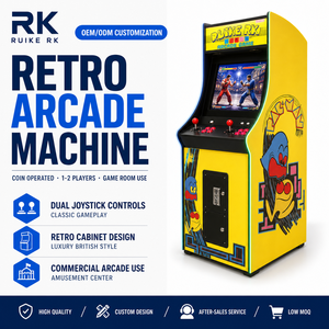 Macchina da Gioco Arcade Verticale Retrò di Lusso Stile Britannico 220V con 1 Anno di Garanzia, Lingua Inglese, per Sale Giochi e Parchi Divertimento - Product Image 1