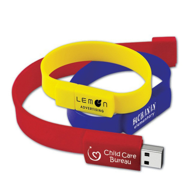 Beckon Silicone Wrist USB Drive Personalized Band Flash Drive with Logo for Charity Runs School Fundraisers Concert Souvenirs