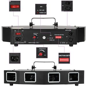 DMX512 11Ch contrôle du son LED lumière Laser quatre trous <span class=keywords><strong>Lasercube</strong></span> pour boîte de nuit RGBW émettant des effets Disco DJ de couleur - Product Image 2