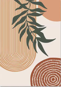 Leaves Sun Rainbow Wall <strong>Art</strong> Canvas <strong>Paintings</strong> Abstract Boho Posters &amp; Prints Home Bedroom Living Room Decor - Product Image 6