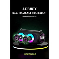 Altavoz Bluetooth Portátil Hopestar A41PARTY de 16 W, Resistente al Agua IPX6, con Tela, Luces RGB Rítmicas, Radio FM Estéreo TWS, Altavoz para Exteriores