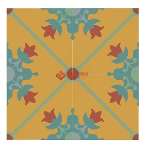 กระเบื้องปูพื้นและผนังคอนกรีตแบบคลาสสิก ขนาด 150x150 มม. ทำมือ สีสันสดใส ผู้จัดจำหน่ายขายส่งทั่วโลก - Product Image 1