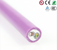 Câble blindé torsadé flexible LiYCY-TP pour transmission de données, modèle 2*2*0.25, couche de blindage en cuivre pur, gaine d'isolation en PVC