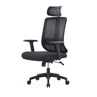 Chaise de bureau pivotante ergonomique et respirante pour la maison et le bureau, chaise de direction réglable en maille pour ordinateur