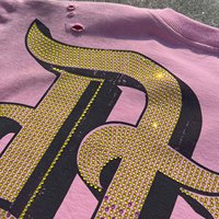 T-shirt Homme Personnalisé à Épaules Tombantes en Coton Épais, Col Rond, Coupe Oversize, avec Applique Brodée, Style Boxy et Court