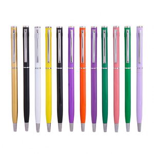 Customizable Logo Business Rotary Office Metal Ballpoint Pen With Smooth Writing Plated Fine High-Grade Ballpoint Pen - Product Image 4