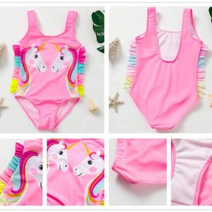 <b>Girls</b> One Piece Hat Infantil <b>Baby</b> Swimsuit Ruffle Cross Shoulder Straps Children's Swimming Suit Kids Bikini <b>Baby</b> <b>Swimwear</b> - Product Image 5
