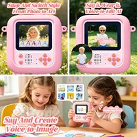 Mini caméra IA impression instantanée enfant, capteur CMOS, filtres, vidéo 1080P, impression papier, jouet