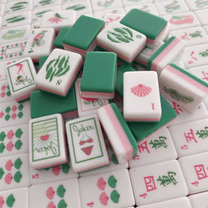 Nouvel ensemble de luxe en acrylique 2026 – Tuiles de Mahjong américaines gravées de luxe en stock - Product Image 2