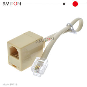 RJ11 6P4C 1อะแดปเตอร์แยกสายแจ็คโทรศัพท์ - Product Image 3