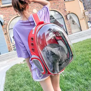 Nouveau sac d'astronaute Portable Space Capsule Transparent chat sac à dos respirant sac à dos chat sac à couches Portable chat sac à dos