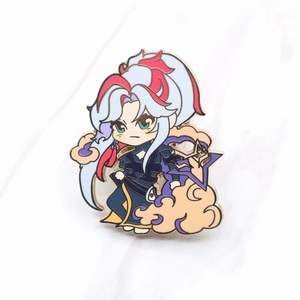En gros de haute qualité Animal League of Legends dessin animé broche en métal épingles à chapeau Anime Badge personnalisé paillettes émail broche pour chapeau - Product Image 1