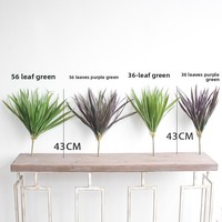 Rumput & Daun Anggrek Plastik Lunak Buatan Ramah Lingkungan untuk Dekorasi Fotografi Natal & Pernikahan Indoor/Outdoor