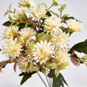 Flores artificiales decorativas para decoración <span class=keywords><strong>de</strong></span> boda, claveles <span class=keywords><strong>de</strong></span> jardín, Otoño, lila, venta al por mayor - Product Image 4