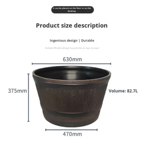 <span class=keywords><strong>Pot</strong></span> <span class=keywords><strong>de</strong></span> fleurs décoratif d'extérieur <span class=keywords><strong>en</strong></span> plastique imitation <span class=keywords><strong>bois</strong></span>, grande taille, <span class=keywords><strong>en</strong></span> forme <span class=keywords><strong>de</strong></span> baril <span class=keywords><strong>de</strong></span> whisky, pour semis, vente directe usine - Product Image 5