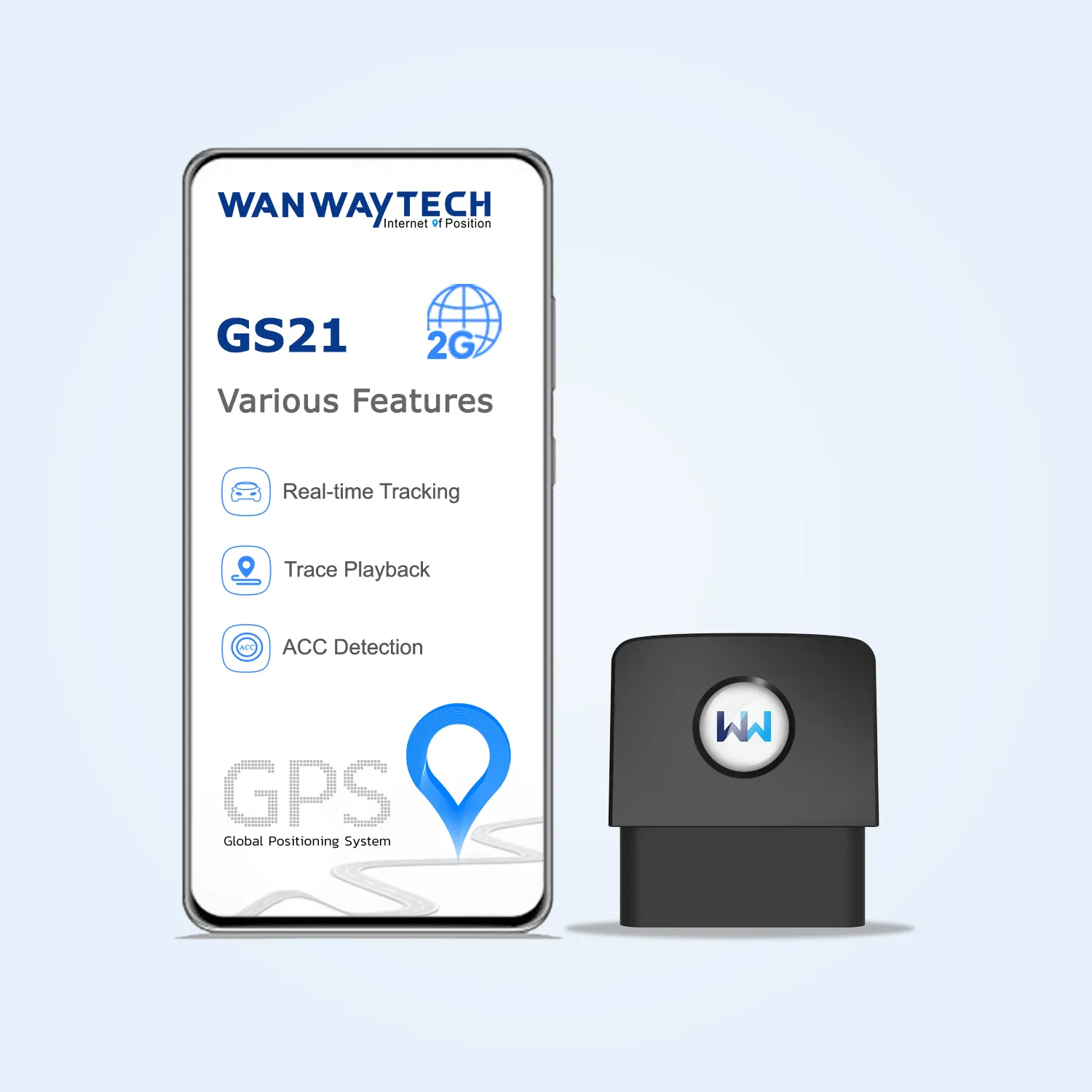 Obd Gps Locator Mini Kilometerstand Statistieken & Speed Control & Brandstofverbruik Monitoring Gps Tracker Zonder Sim-kaart