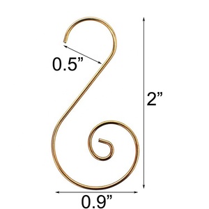 Giáng Sinh Trang Trí Cây Treo Đồ Trang Sức Bóng Kim Loại Móc Xmas S Móc - Product Image 6