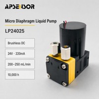 Analyseur de qualité de l'eau, pompe à liquide à micro-diaphragme, 24V, sans balais, PA66 EPDM, haute efficacité
