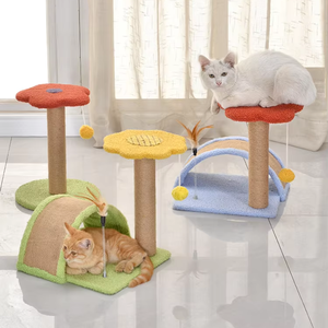 Blumen förmiger Katzen kriech rahmen Niedlich Ein kleiner Kratz baum Sisal säule Haustier bedarf Katze Interaktives Spielzeug. - Product Image 2
