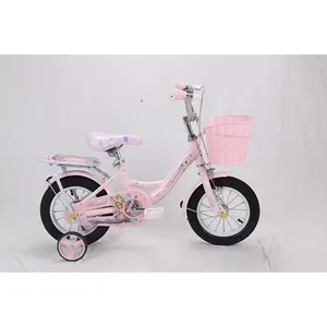 Modelo de bicicleta para niña, manillar CP y tubo de asiento, Color rosa, 12