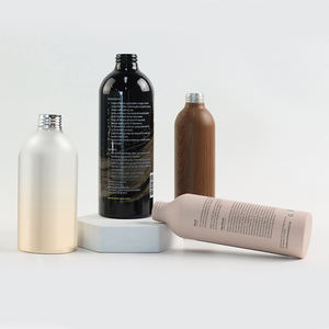 Venta al por mayor de latas de aluminio con tapa roscada, botella de champú cosmético, botellas de crema de manos de aluminio, 150ml, 300ml - Product Image 1