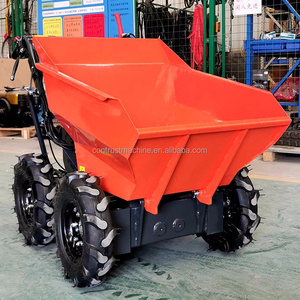 500kg Load <strong>Strong</strong> <strong>Power</strong> Wheelbarrow 4 <strong>Wheel</strong> Mini Site Dumper <strong>Barrow</strong> - Product Image 4