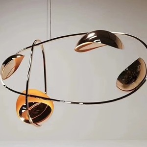 Lampu Gantung Desain Baru Seni Bauhaus Retro Industrial untuk Ruang Tamu Ruang Makan Dapur Modern Lampu Gantung Bentuk Tidak Beraturan - Product Image 3