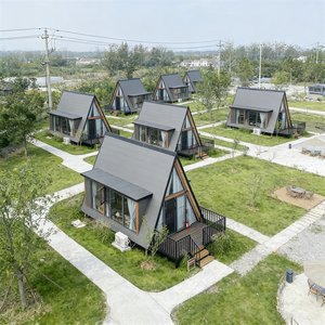 Cabine modulaire de style triangle pour les camps forestiers, les éco-lodges et les unités de <span class=keywords><strong>location</strong></span> en milieu rural pour les projets et l'usage commercial - Product Image 2